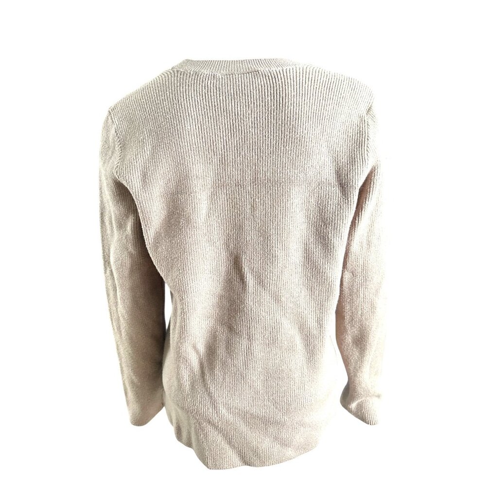 Figs Size Medium Tan Brown Ribbed Pocket Sweater Minimalist City Casual Style - Picture 4 of 12